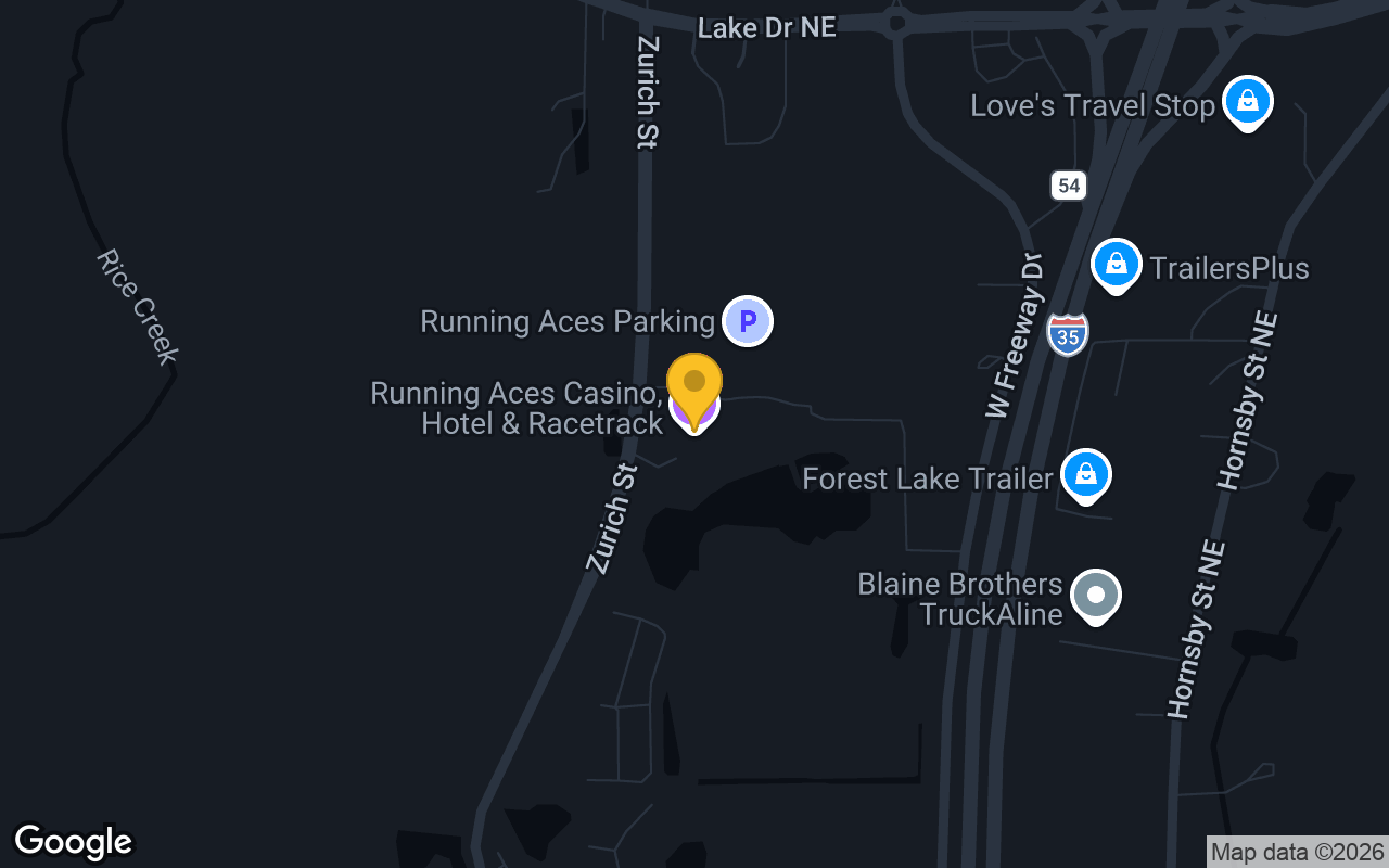 Map of Running Aces