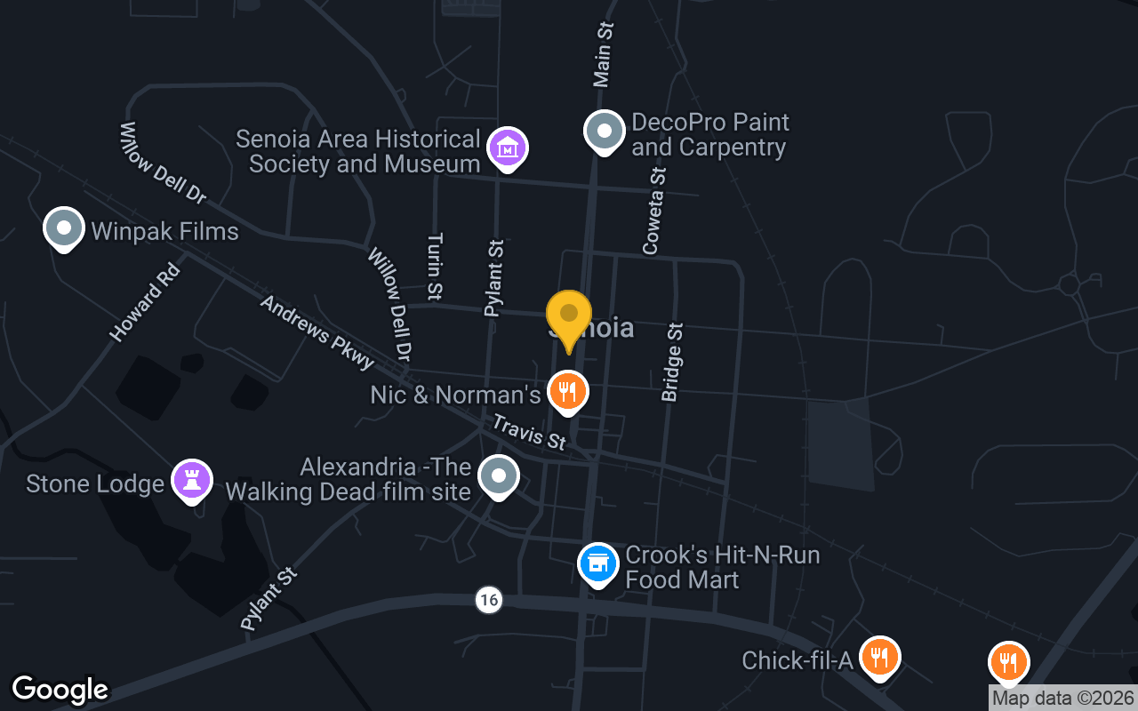Map of Senoia Smokehouse