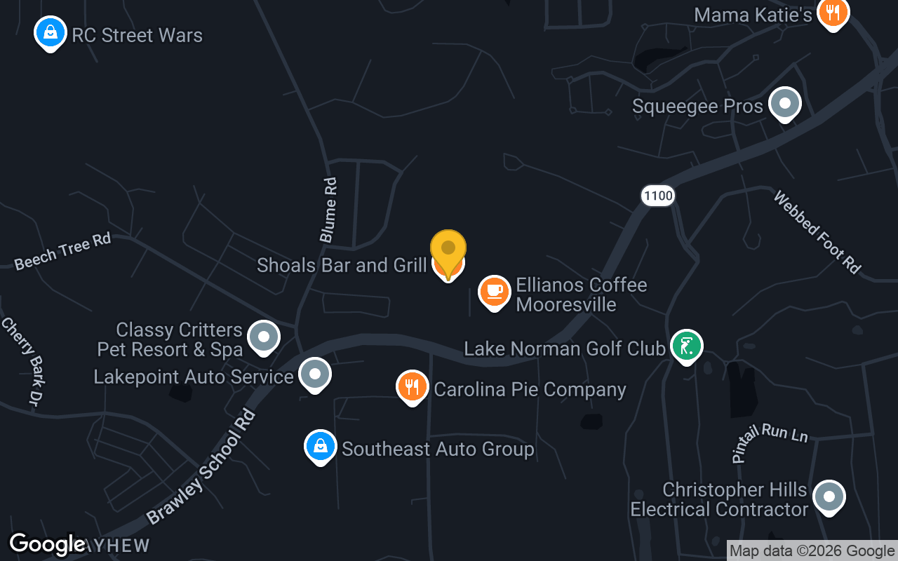 Map of Shoals Bar and Grill
