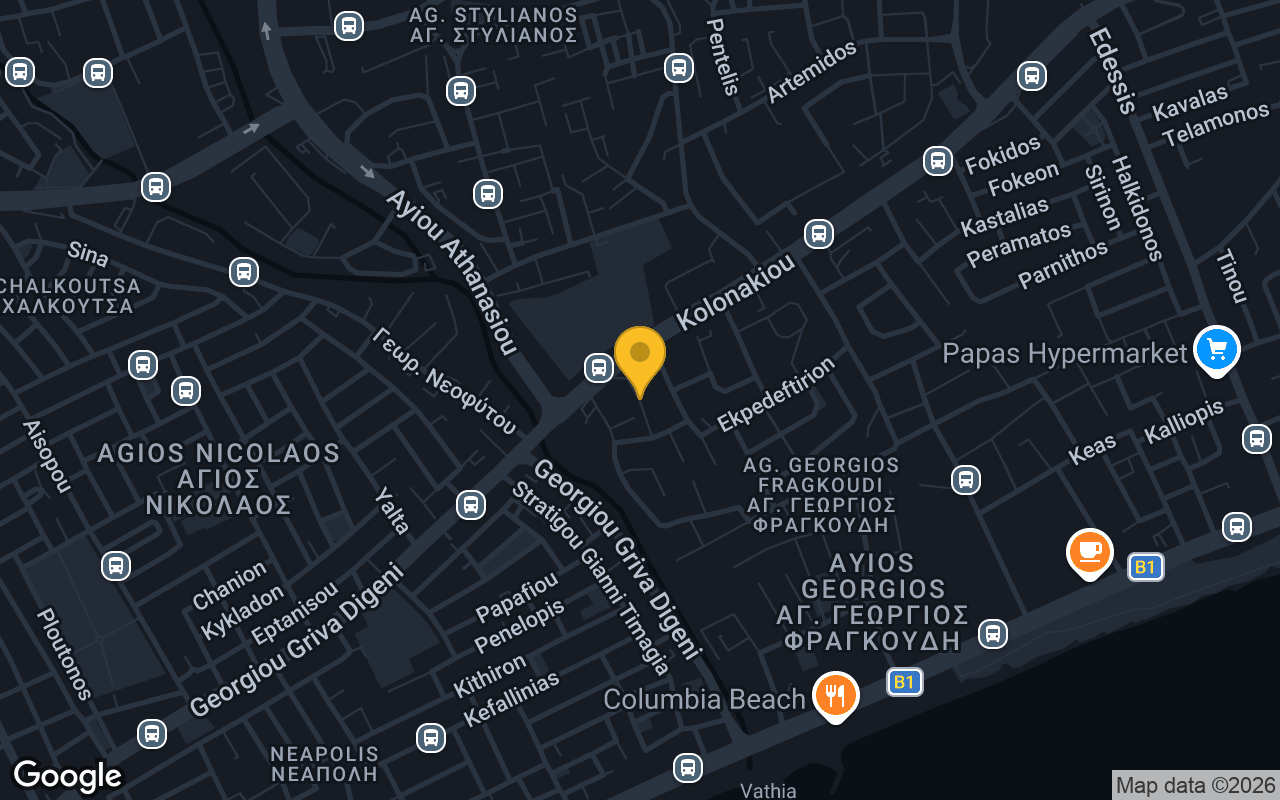Map of Site Hub - Cyprus Spot