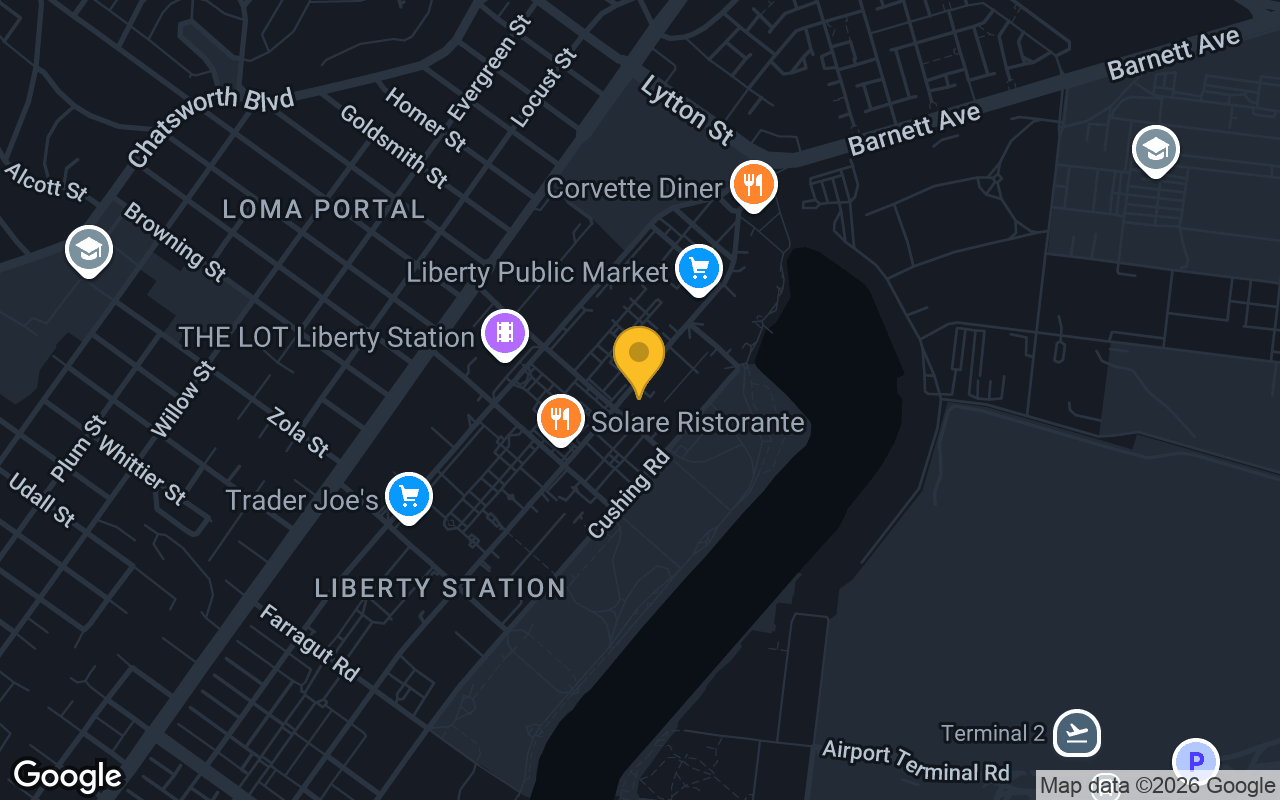 Map of Slater's 50/50 San Diego