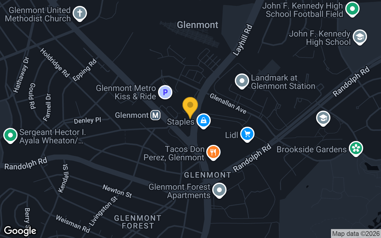 Map of Stained Glass Pub  Silver Spring