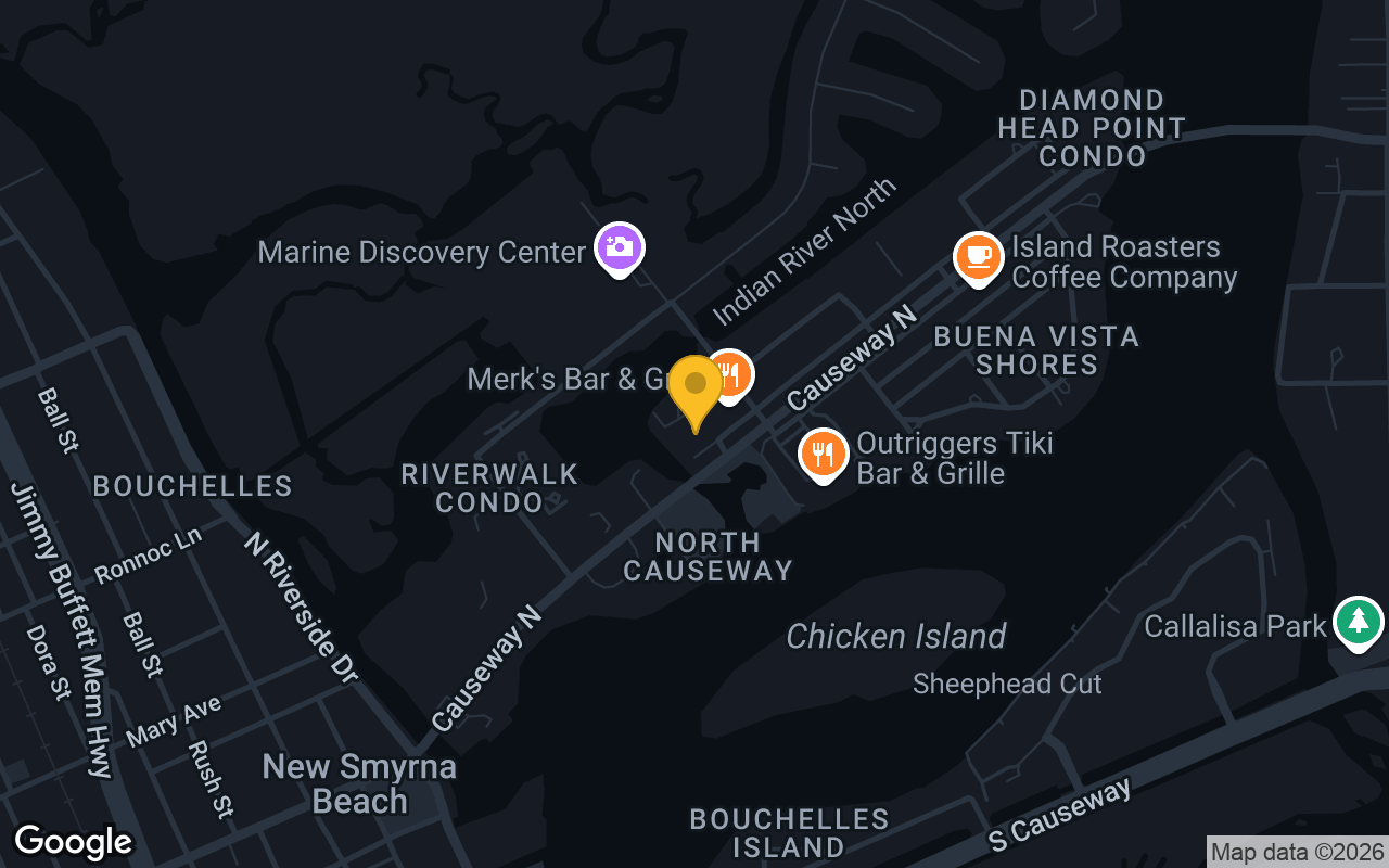 Map of Surf Bar and Cocktail Lounge