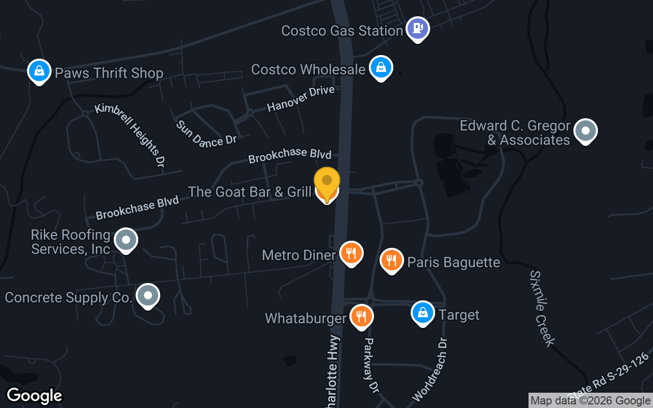 Map of The Goat Bar and Grill