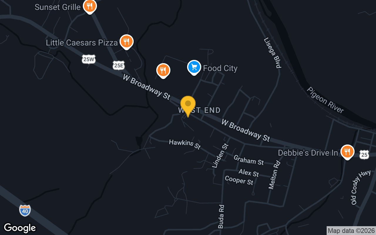 Map of The Long Branch Saloon and Grill