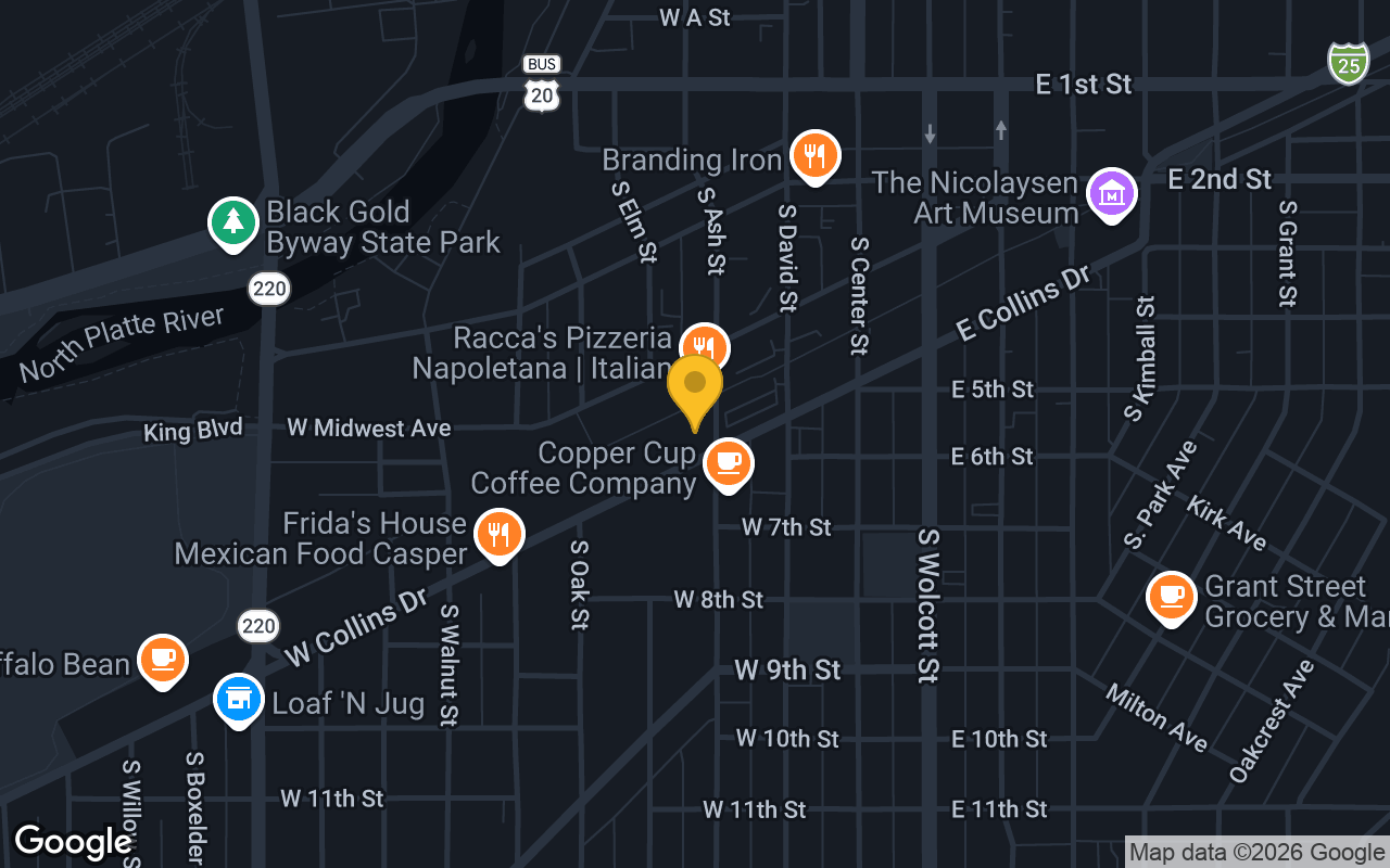 Map of The Office Bar and Grill