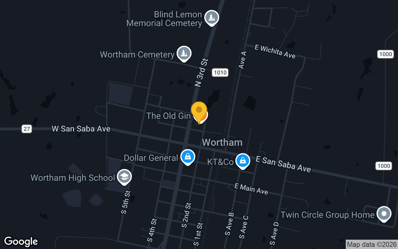 Map of The Old Gin