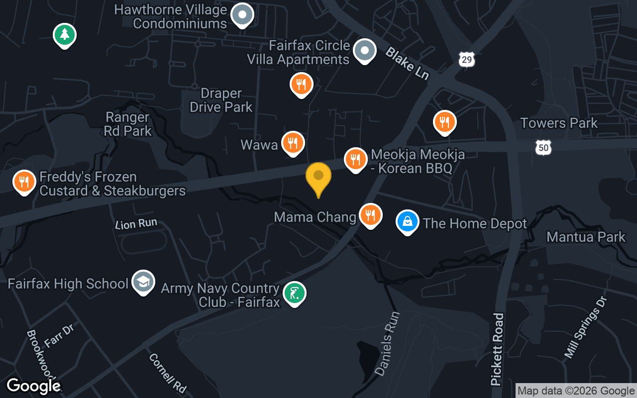 Map of The Revolution Darts and Billiards Fairfax