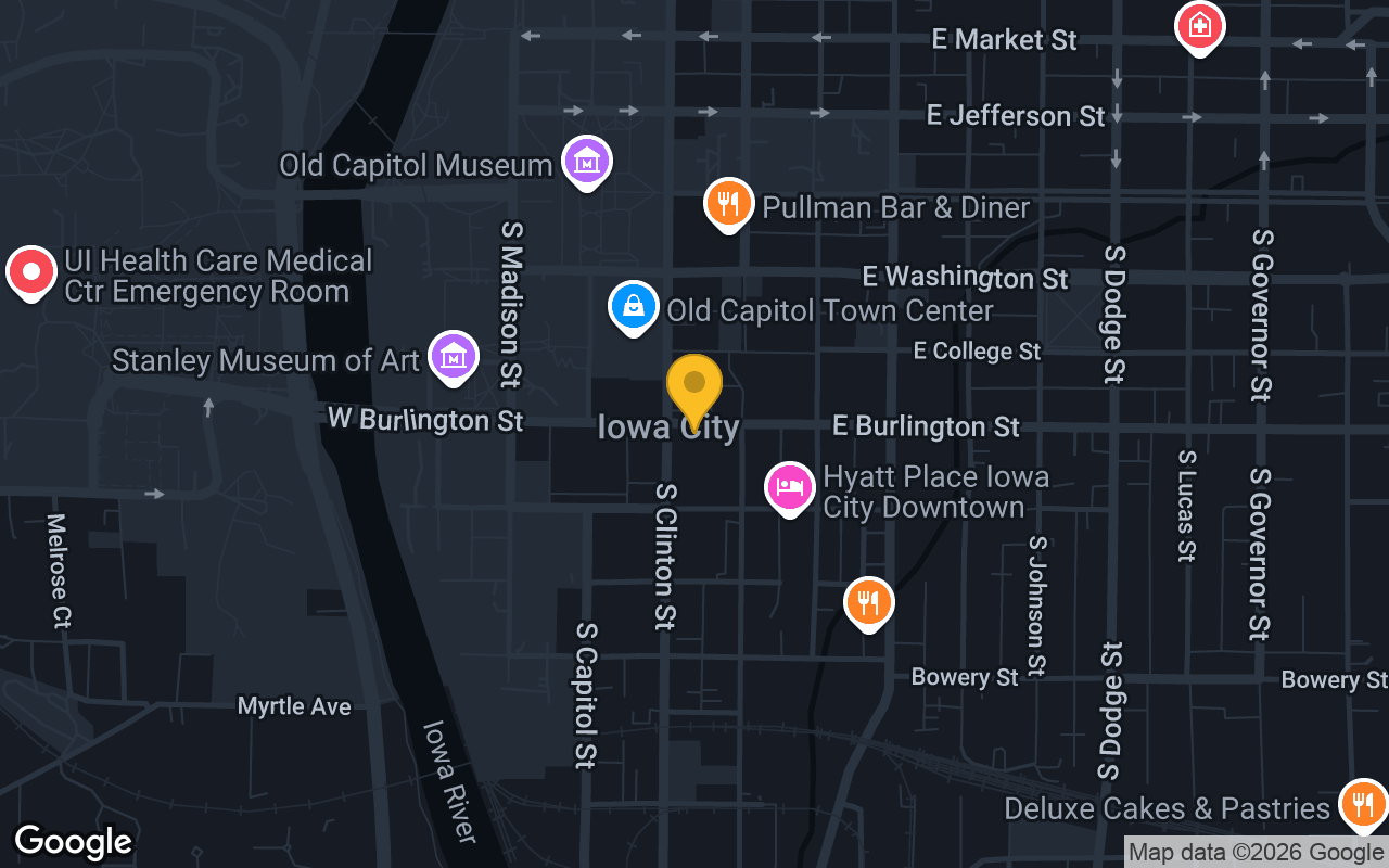 Map of Unimpaired Iowa City