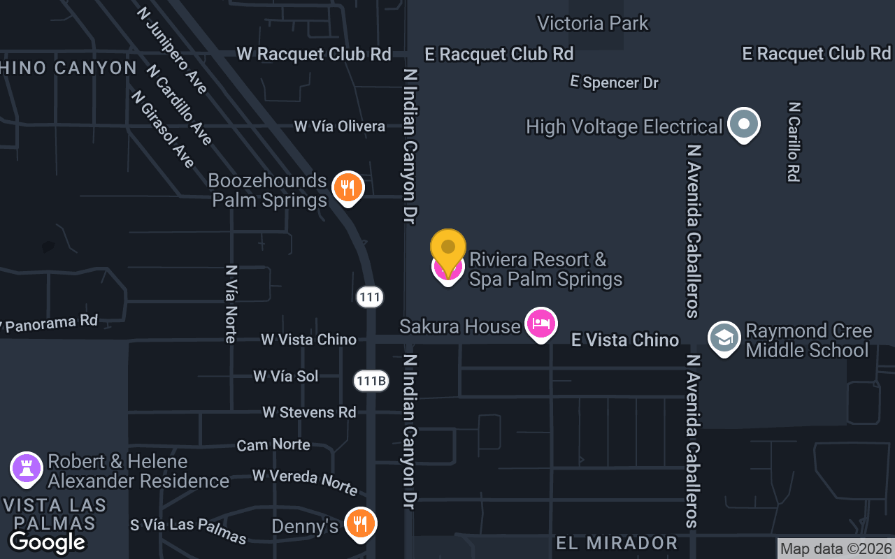 Map of Riviera Resort & Spa