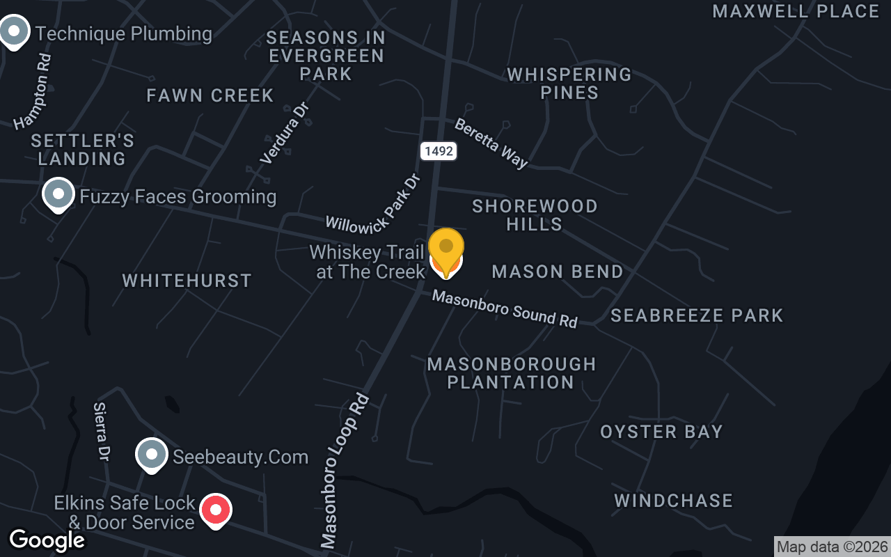 Map of Whiskey Trail Pub & Grill